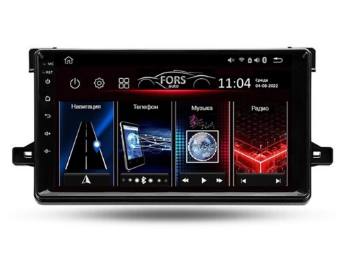 Штатна магнітола FORS.auto M200 для Toyota Prius (9 inch, UV black) 2016+