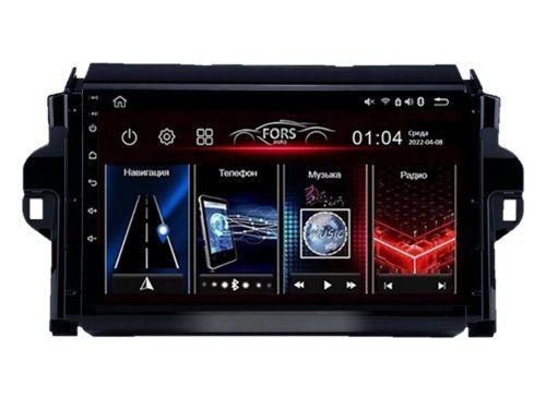 Штатная магнитола FORS.auto M200 для Toyota Fortuner/Covert (9 inch, UV black) 2016+