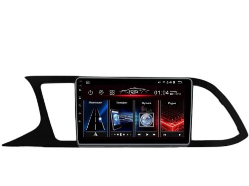 Штатная магнитола FORS.auto M150 для Seat Leon (9 inch, LHD, UV black) 2018+