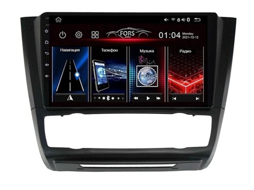 Штатная магнитола FORS.auto M200 для BMW 1-Series (9 inch, auto AC) 2008-2012