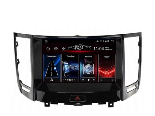 Штатная магнитола FORS.auto M200 для Infiniti FX35/FX37 (9 inch, UV black) 2013
