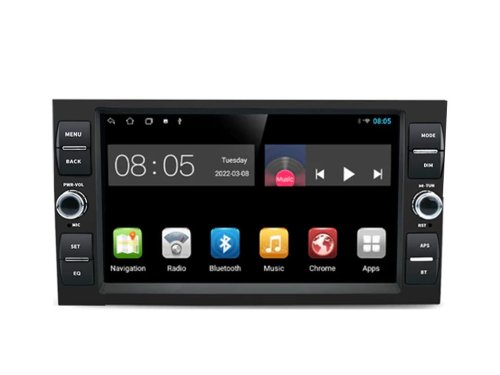 Штатна магнітола FORS.auto M100 для Ford Focus/Mondeo/S-Max/C-Max/Kuga/Fiesta/Fusion (7 inch, black) 2005-2007