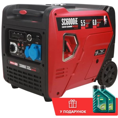 Инверторный бензиновый генератор КВІТКА PRO SC6000iE (6 кВт) (110-7036)