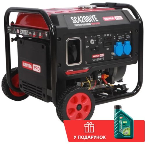 Инверторный бензиновый генератор КВІТКА PRO SC4200iYE (4.2 кВт) (110-7040)