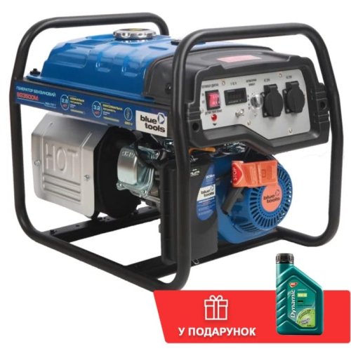 Бензиновый генератор BLUETOOLS BG3500M + масло (3.2 кВт) (220-7011)