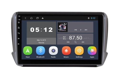Штатная магнитола Soundbox SB-8110 2G из CarPlay для Peugeot 2008 2015+