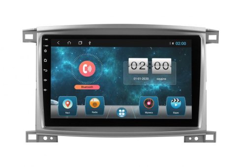 Штатна магнітола Soundbox SBM-9471 DSP для Toyota LC100 2003-2008 Клімат.