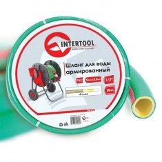 Шланг для води 4-х шаровий армований PVC Intertool GE-4106