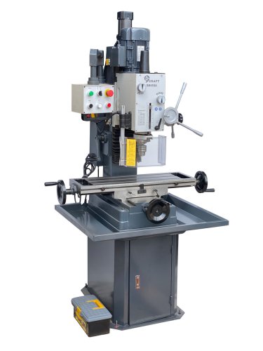 Сверлильно-фрезерный станок 9craft DM45GA с автоподачей фрезерной головы и тумбой