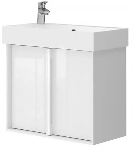 Тумба с умывальником Devit Quadra 083065W