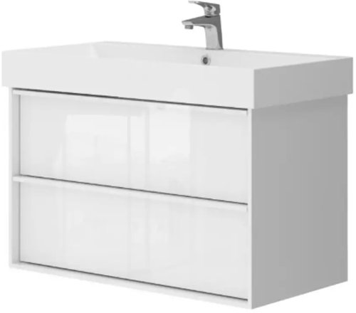 Тумба с умывальником Devit Quadra 083085W