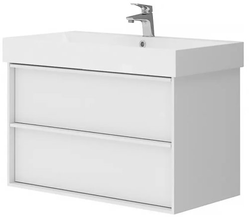 Тумба с умывальником Devit Quadra 083085WB