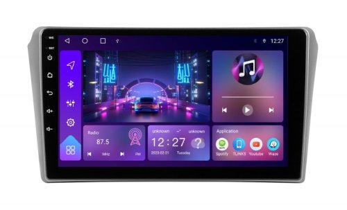 Штатная магнитола Soundbox S-1322 с CarPlay и 4G для Toyota Avensis 2002-2008 (Grey) S8-1322