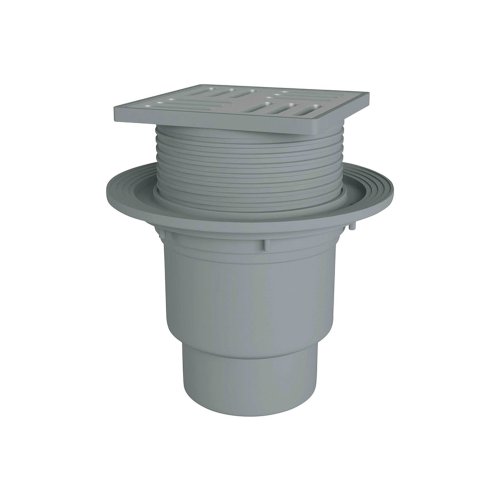 Трап ANIplast с вертикальным выпуском 110 мм, с нержавеющей решеткой 15х15 см. TA1712EU