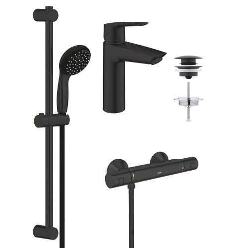 Набір змішувачів для душу Grohe QuickFix Precision Start Black