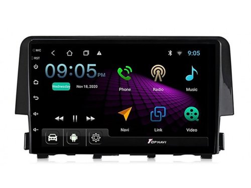 Штатная магнитола FORS.auto M150 для Honda Civic (2+32Gb, 9") 2015-2020