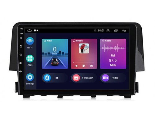 Штатная магнитола FORS.auto M400 для Honda Civic (4+64Gb, 9") 2015-2020