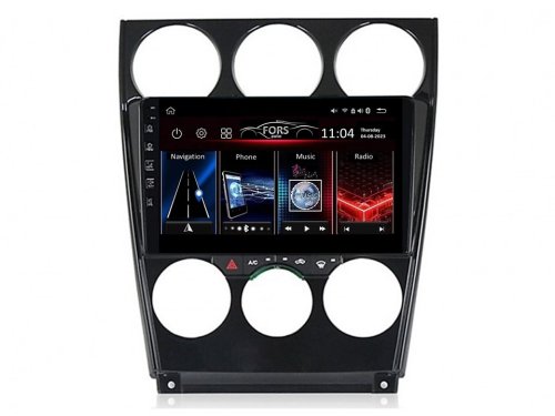 Штатна магнітола FORS.auto M100 для Mazda 6 (1+16Gb, 9") 2002-2008