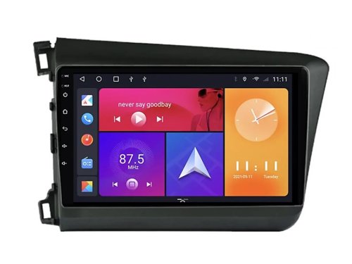 Штатна магнітола FORS.auto М300 для Honda Civic (3+32Gb, 9", LHD) 2012-2015