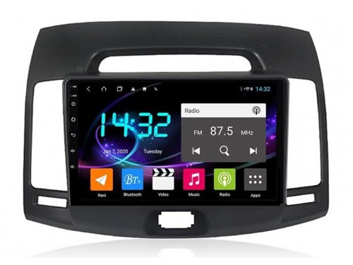 Штатная магнитола FORS.auto M600 для Hyundai Elantra (6+128Gb, 9") 2006-2011