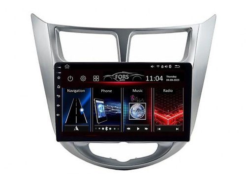 Штатная магнитола FORS.auto M100 для Hyundai Verna/I-25/Accent (1+16Gb, 9") 2010-2014