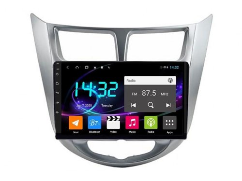 Штатная магнитола FORS.auto M150 для Hyundai Verna/I-25/Accent (2+32Gb, 9") 2010-2014