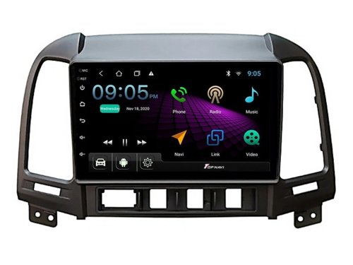 Штатная магнитола FORS.auto M200 для Hyundai Santa Fe (2+32Gb, 9") 2006-2012