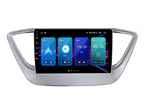 Штатна магнітола FORS.auto M200 для Hyundai Accent/Verna (2+32Gb, 9") 2018+