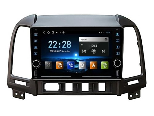 Штатна магнітола FORS.auto K100 для Hyundai Santa Fe (1+16Gb, 8") 2006-2012
