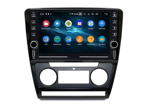 Штатная магнитола FORS.auto K100 для Skoda Superb (Auto AC) 2010-2014