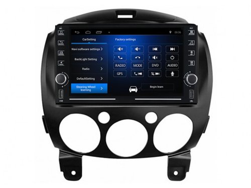 Штатная магнитола FORS.auto K200 для Mazda 2 (2+32Gb, 8") 2007-2014