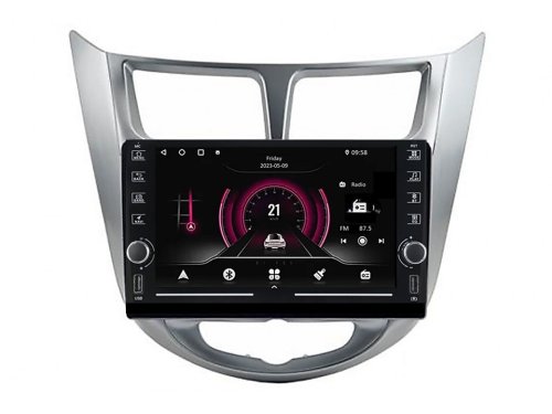 Штатная магнитола FORS.auto K150 для Hyundai Verna/I-25/Accent (2+32Gb, 8") 2010-2014