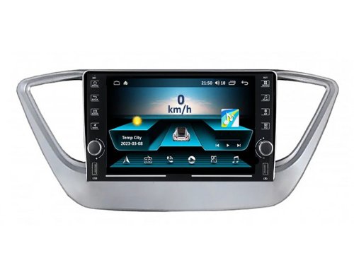 Штатна магнітола FORS.auto K200 для Hyundai Accent/Verna (2+32Gb, 8") 2018+