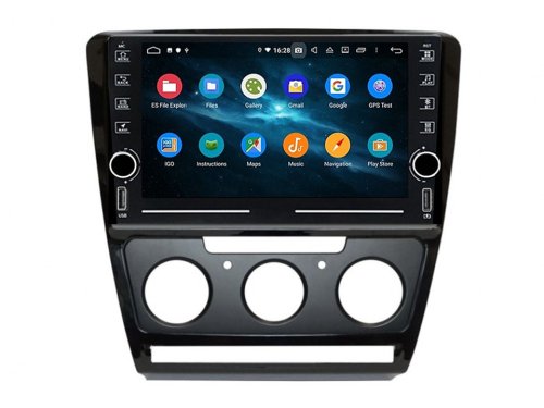 Штатна магнітола FORS.auto K200 для Skoda Superb (Manual AC) 2010-2014