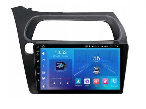 Штатна магнітола FORS.auto M150 для Honda Civic (2+32Gb, 9") 2005-2011