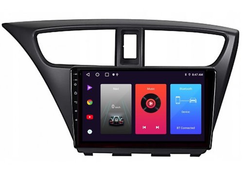 Штатна магнітола FORS.auto M200 для Honda Civic (2+32Gb, 9") 2012-2015