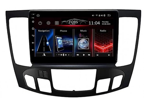 Штатная магнитола FORS.auto M100 для Hyundai Sonata/NF (1+16Gb, 9", Auto AC) 2008-2010