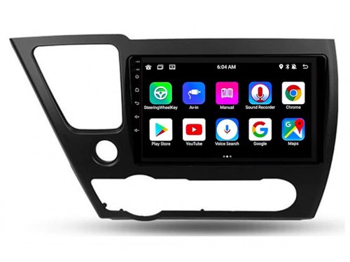 Штатна магнітола FORS.auto M200 для Honda Civic (2+32Gb, 9") 2013-2016