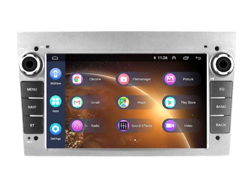 Штатна магнітола FORS.auto M200 для Opel Astra/Vectra/Vauxhall/Antara/Zafira/Corsa/Vivaro (2+32Gb, 7 inch, silver) 2004+