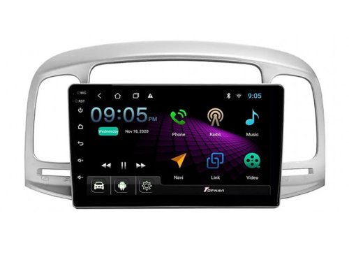 Штатна магнітола FORS.auto M400 для Hyundai Accent 2009-2012/Verna (4+64Gb, 9") 2008-2011