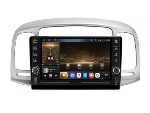 Штатная магнитола FORS.auto K100 для Hyundai Accent 2009-2012/Verna (1+16Gb, 8") 2008-2011