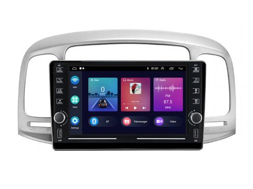 Штатная магнитола FORS.auto K150 для Hyundai Accent 2009-2012/Verna (2+32Gb, 8") 2008-2011