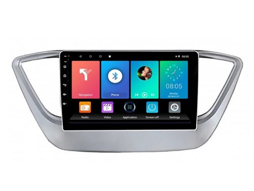 Штатна магнітола FORS.auto M500 для Hyundai Accent/Verna (4+64Gb, 9") 2018+