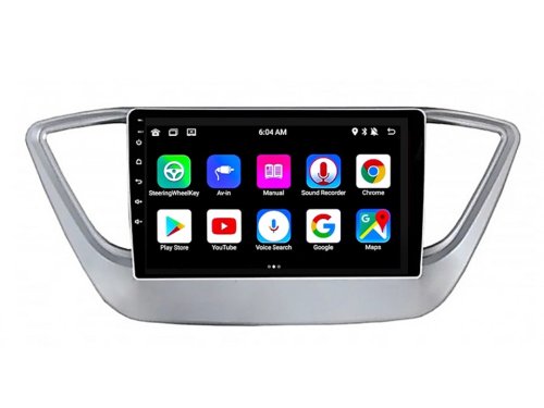 Штатная магнитола FORS.auto M600 для Hyundai Accent/Verna (6+128Gb, 9") 2018+