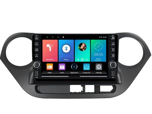 Штатная магнитола FORS.auto K100 для Hyundai i10 (1+16Gb, 8") 2008-2012