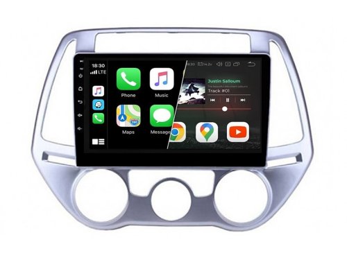 Штатная магнитола FORS.auto M500 для Hyundai I20 (4+64Gb, 9", Manual AC) 2012-2014