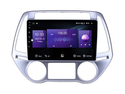 Штатная магнитола FORS.auto M400 для Hyundai I20 (4+64Gb, 9", Auto AC) 2012-2014