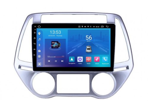 Штатная магнитола FORS.auto M500 для Hyundai I20 (4+64Gb, 9", Auto AC) 2012-2014