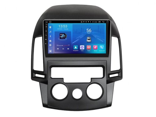 Штатная магнитола FORS.auto M500 для Hyundai I30 (4+64Gb, 9", Manual AC) 2008-2011