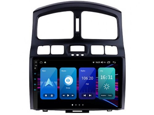 Штатная магнитола FORS.auto М300 для Hyundai Santa Fe (3+32Gb, 9") 2000-2006
